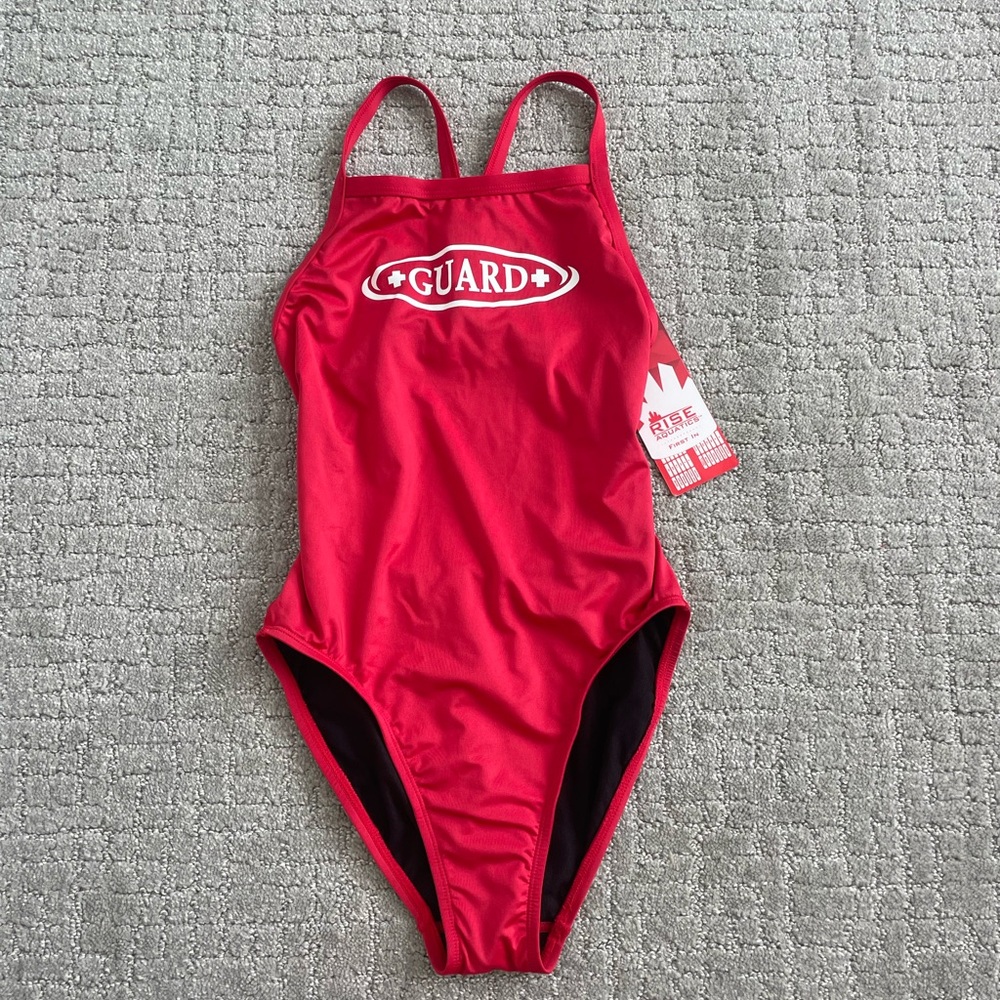 Rise Aquatics Red ‘Guard’ One Piece Swimsuit